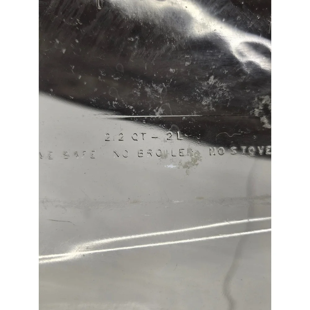 Pyrex 232 Clear Glass Rectangular Baking Dish 2.2 Quart 2L Made in‎ USA